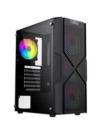 GAMEBOOSTER GB-PW908B 650W USB 3.0, ATX Mesh, Fixed 4xRGB Fan, Siyah Kasa  - 2